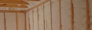 walls with spray foam insulation